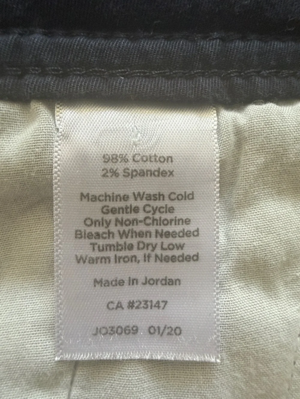 Talbots Navy Cotton Shorts 5.5” Inseam Sz 20WP - Picture 6 of 6